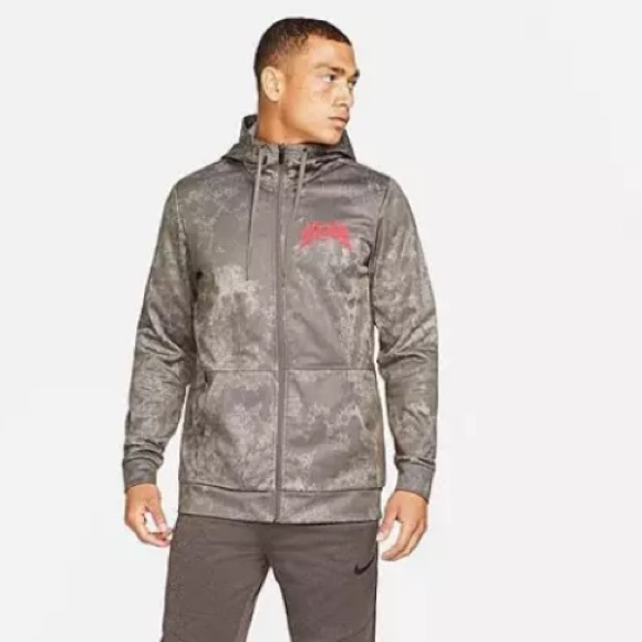 Nike Men’s Black Therma-Fit Story Pack Full Zip Training Hoodie Cave Stone XXL - Picture 16 of 16